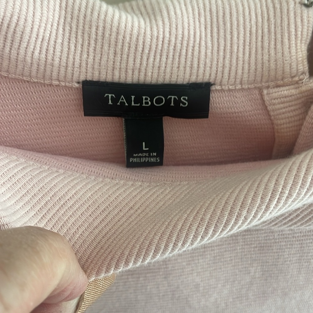 Talbot’s Petal Pink 3/4 Sleeve Top - Picture 2 of 10